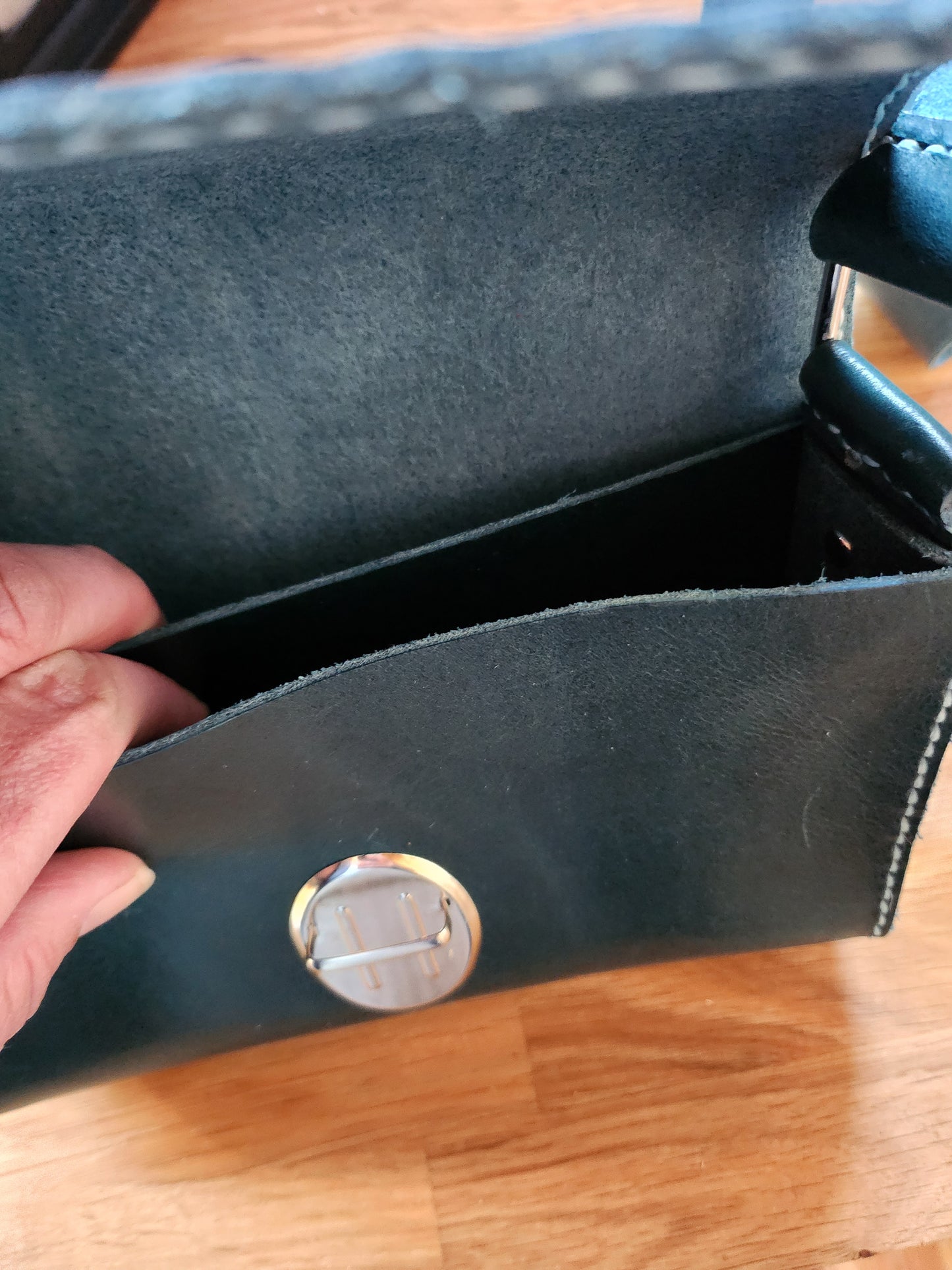 Kleine Handtasche in türkis